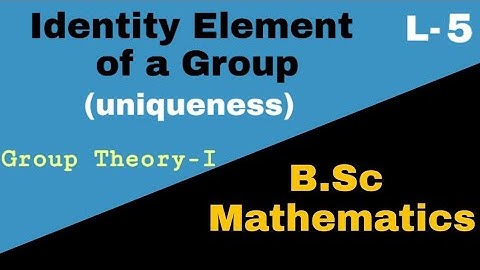 Identity element of Group | Abstract Algebra | L5||Aasan Mathematics Siksha