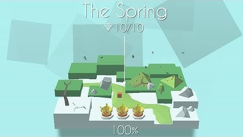 Dancing Line - The Spring | 100% All gems (Widescreen)