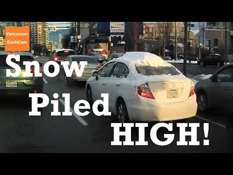 Terrible Drivers of Vancouver - SNOW STORM (February 2019)
