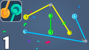 Color Rope - Connect Puzzle Game - Gameplay Walkthrough Part 1 All Levels 1-23 (Android & iOS)