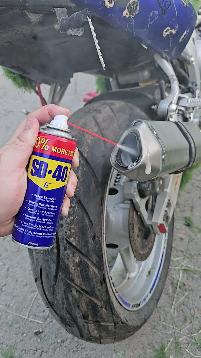 Wd 40 in Motorcycle exhaust