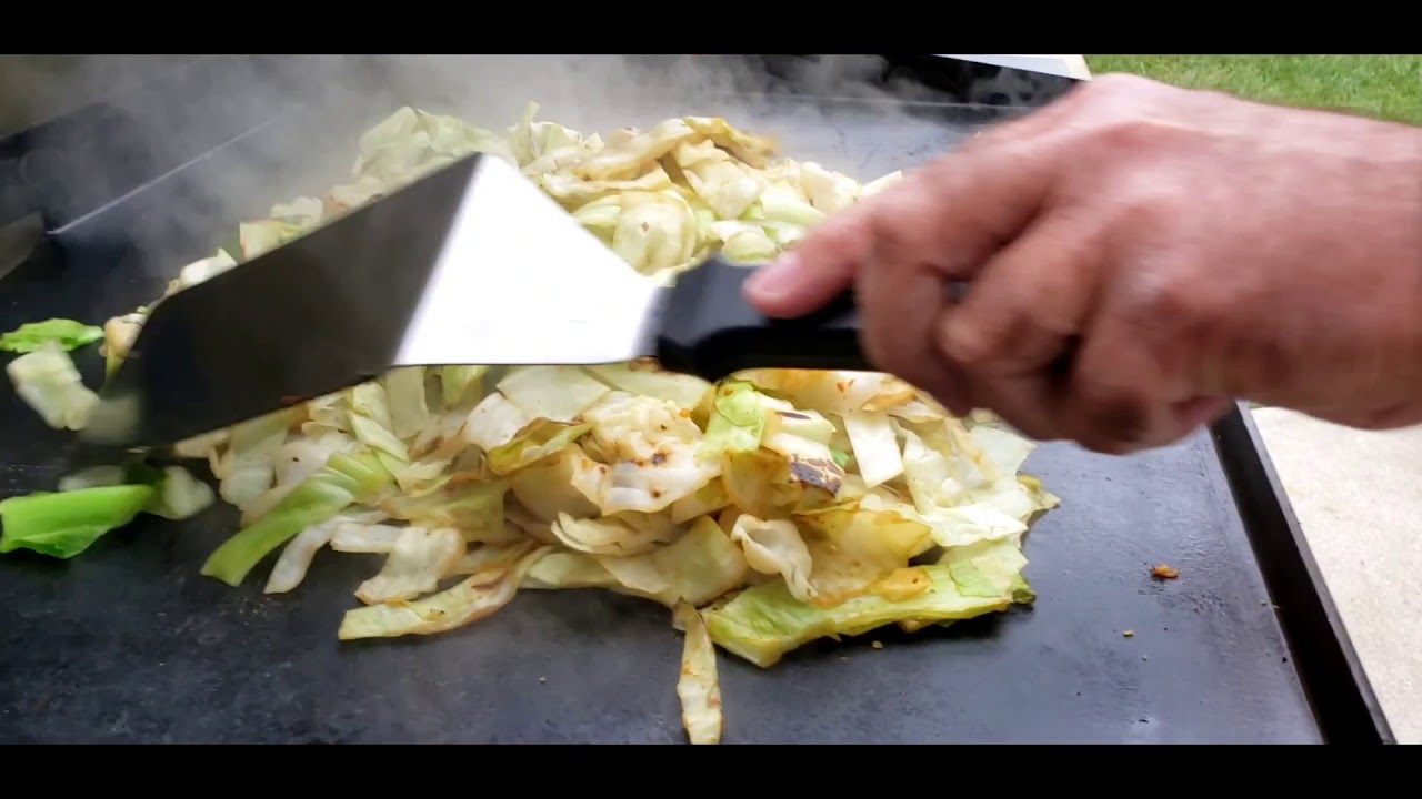Cabbage and sausage on the Blackstone 36 Pro YouTube