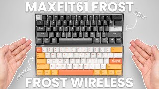 Fantech MAXFIT61 FROST & FROST WIRELESS 60% Gaming Keyboard | Unboxing ASMR & Mod Tutorial