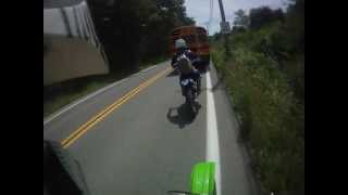Yz250 and Kx100 vs police