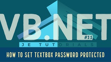 VB Net Tutorial #11  - How to Set TextBox Password Protected
