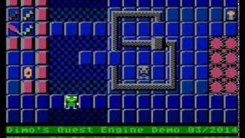 Dimos Quest returns on Atari 8Bit - Game Engine Demo II