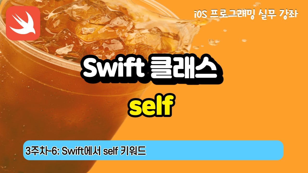 swift 문법  Update 2022  iOS 3주차-6 : Swift 문법 self
