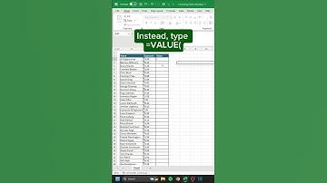 How to Convert Numbers Stored as Text to Numbers 🔢 #excel