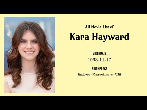 Video: Kara Hayward biografie en filmografie