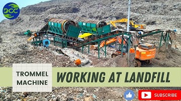 Okhla | Trommel machine working at the landfill site | Trommel machine | Waste segregation | DCC