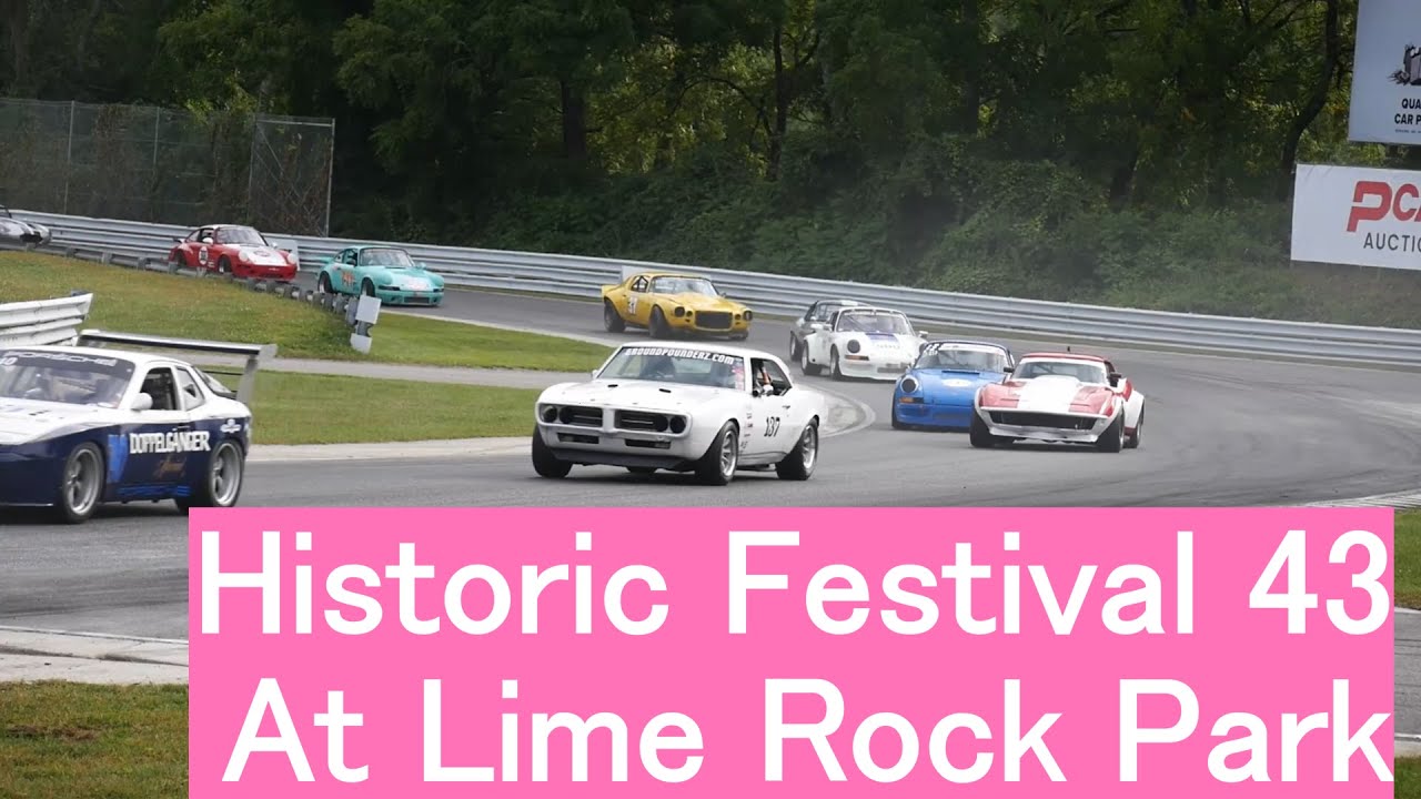 Historic Festival 43 at Lime Rock Park Vintage Racing