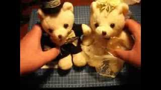 Посылка из Китая - Мягкие медведи в свадебных костюмах