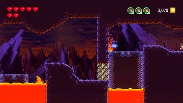 Adventures of Pip, easy pixel farming area.  Lava 4-3