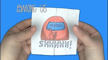 Tutorial AMONG US transformations Endless card / Бесконечная открытка Амонг Ас