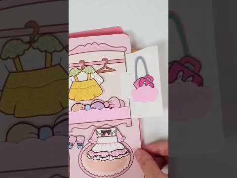 핑크룸에서 핑크귀욤하게 코디♡ 종이구관 Paper dolls <strong>Book</strong> #<strong>shorts</strong>
