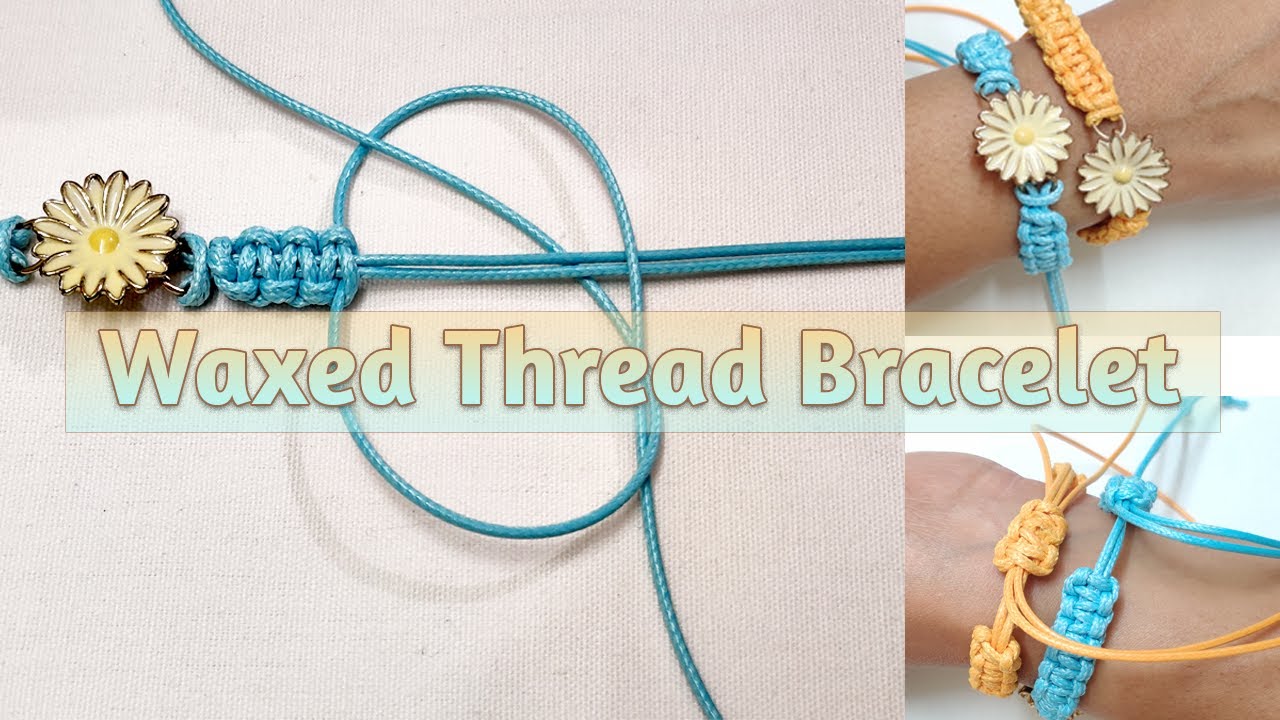 How to Make Waxed Cord Bracelets with Charms - Beads & Basics