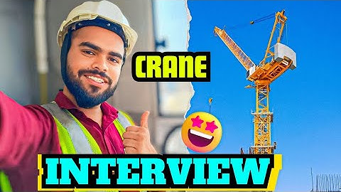 Tower Crane Operator Interview | Crane Operator Interview | Tower Crane Interview | Tower Crane
