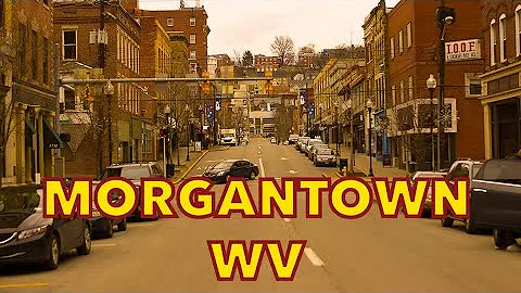 Driving MORGANTOWN  4K West Virginia