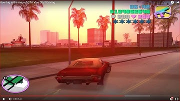 HOW BIG IS THE MAP in GTA Vice City? Drive Across the Map