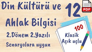 Din Kültürü ve Ahlak Bilgisi 12.Sınıf 2. Dönem 2. Yazılı MEB Senaryolara uygun klasik açık uçlu +PDF by YAZILI HAVUZU 56 views 1 day ago 9 minutes, 9 seconds