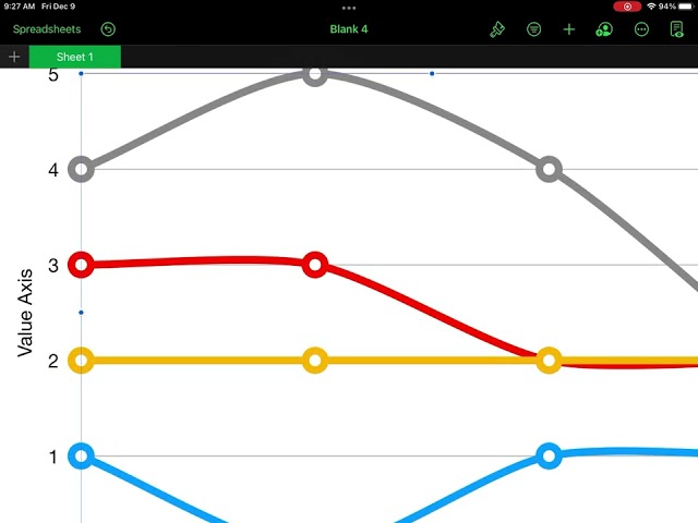 Making a Multi-series Line Graph in Apple Numbers for iPad (no audio, demo only)