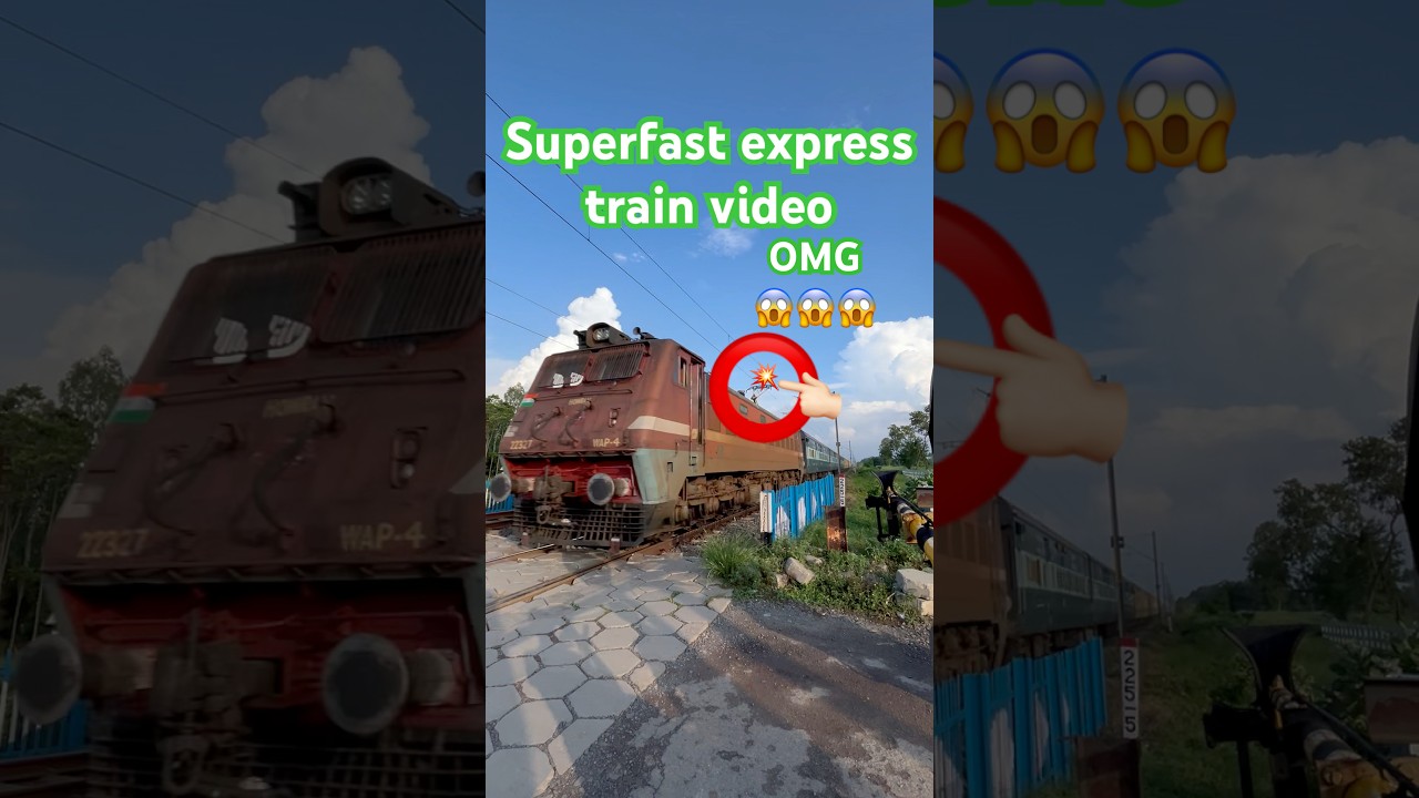 Superfast express train video OMG 😱 
