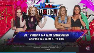 Wwe 2K23 Kiana & Fallon Vs Isla & Alba Nxt Womens Tag Team Championship