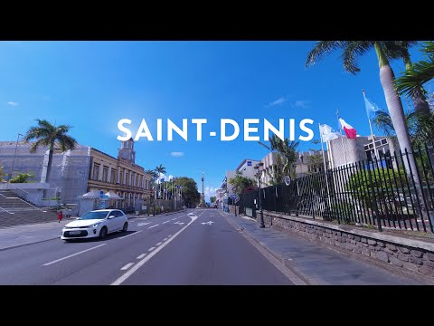 DRIVING DOWNTOWN SAINT-DENIS LA RÉUNION 🇷🇪 4K⁶⁰
