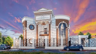 فيلا دورين + ملحق تصميم سعودي double store villa in saudi arabia