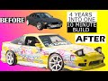 Building a Competition V8 180sx Drift Car in 10 Minutes *4 Year Build* *TRASHED STREET CAR*