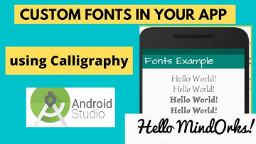Android App Custom Fonts Tutorial | Change app