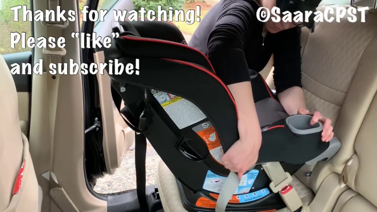 How To Install Graco Extend 2 Fit Rear Facing With Seatbelt You - How To Install Graco Baby Car Seat With Seatbelt