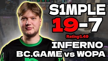 s1mple (19-7) | Red Bull GIBAWAY JOURNEY 2025 | BC.GAME vs WOPA (inferno) | Rating: 1.49