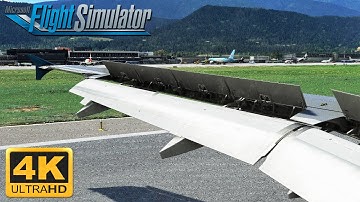 *4K* Microsoft Flight Simulator 2020 *MAXIMUM GRAPHICS* FENIX A320!! Landing In Innsbruck Airport