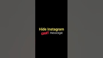 How to Hide Instagram chat // Instagram chat message Hide kare