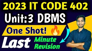 Last Minute Revision DBMS | CLASS 10 IT CODE 402 | Database Management System Important Notes screenshot 5