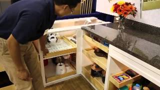 ShelfGenie of Seattle designs, builds and installs custom Glide-Out shelving for existing cabinetry. This video clip shows the ...
