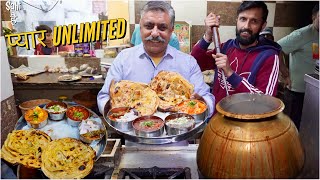 120YearsOld Punjabi Street Food India | 50 Rs Desi Ghee Dhaba Food