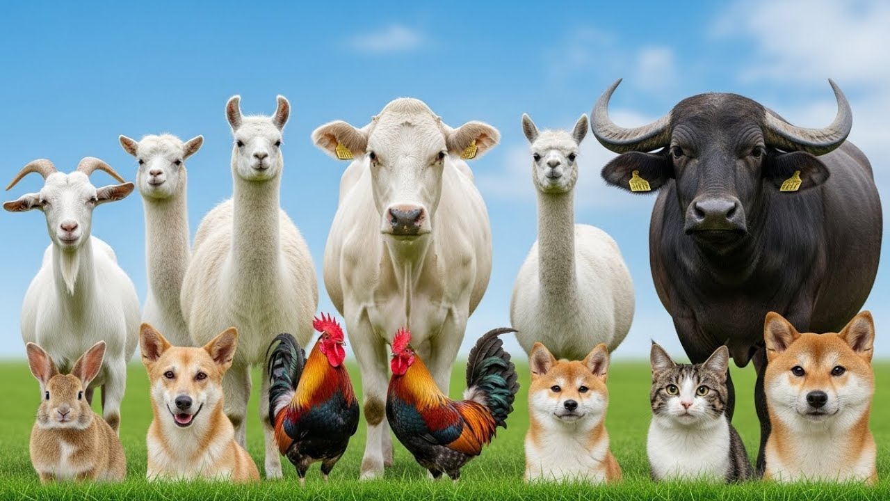 Animal Sounds: Cow, Goat, Pig, Sheep, Duck, Chicken, Dog, Cat, Mouse