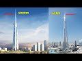 Jeddah tower VS Burj khalifa