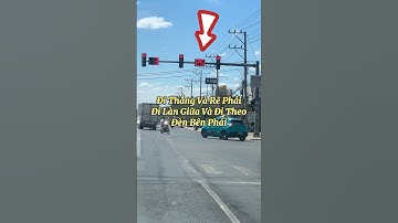 Cách đi qua ngã tư có 2 đèn tín hiệu khác nhau
