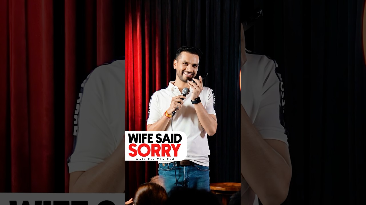 Wife said sorry | Vikas Kush Sharma | Standup Comedy Crowd Work #standupcomedy