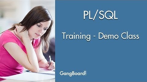 PL/SQL Online Training, PL/SQL Training, PL/SQL Demo Videos