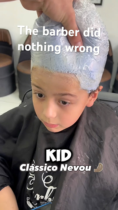 Barber dyed kid’s hair white