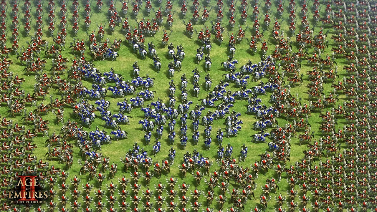 100 Paladins Vs 1000 Hussar Age of Empires II Definitive Edition