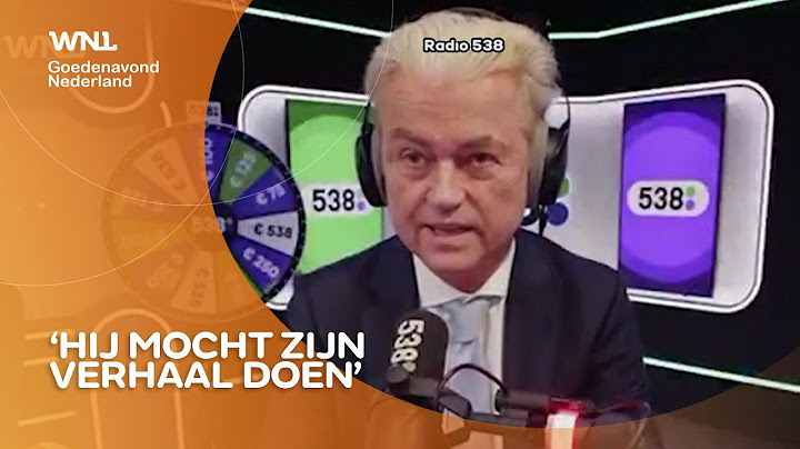 Geert Wilders toont plots zijn gezicht in De 538 Ochtendshow: 'Niet streng aangepakt'