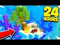 STRANDED on an ISLAND for 24 HOURS in MINECRAFT!