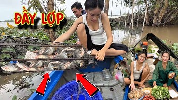 Subi Thăm Lợp Mà Hết Hồn – Cá Đầy Kín Lợp! Trúng Mánh Lớn Trên Ghe Mùa Nước Nổi | Lộc Cá Lăng 