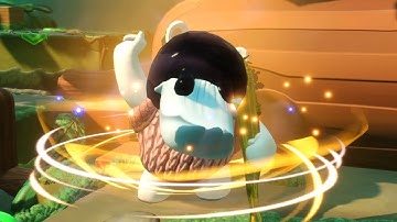 Mario + Rabbids Donkey Kong Adventure - 100% Walkthrough Part 19 Gameplay  Jungle Challenge 1 Battle