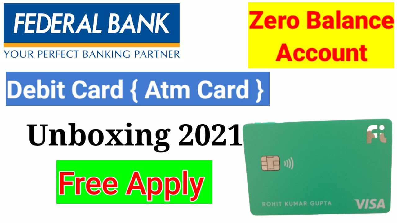 Federal Bank ATM Card Unboxing Zero Balance Online ATM Lifetime federal-bank-atm-card-unboxing-zero-balance-online-atm-lifetime